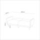 ATELIER DEL SOFA Trosed Aria, tamnoplava - 867UNQ1325