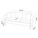 ATELIER DEL SOFA Trosed Sofia, tamnoplava - 867UNQ1355