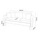 ATELIER DEL SOFA Trosed Sofia, bež - 867UNQ1357