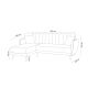 ATELIER DEL SOFA Ugaona garnitura Aqua, leva, krem - 867UNQ1401