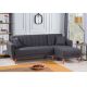 ATELIER DEL SOFA Ugaona garnitura Aqua, desna, tamnosiva - 867UNQ1404