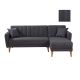 ATELIER DEL SOFA Ugaona garnitura Aqua, desna, tamnosiva - 867UNQ1404