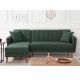 ATELIER DEL SOFA Ugaona garnitura Aqua, leva, tamnozelena - 867UNQ1405