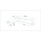 ATELIER DEL SOFA Ugaona garnitura Aria, krem - 867UNQ1411