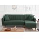 ATELIER DEL SOFA Ugaona garnitura Aqua, desna, tamozelena - 867UNQ1431
