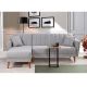 ATELIER DEL SOFA Ugaona garnitura Aqua, leva, siva - 867UNQ1434