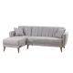 ATELIER DEL SOFA Ugaona garnitura Aqua, leva, siva - 867UNQ1434