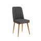 HANAH HOME Trpezarijska stolica Vina Sandalye, antracit - 869VEL5108