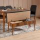 HANAH HOME Trpezarijski set Vina 1053, antracit/braon - 869VEL5128