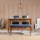 HANAH HOME Trpezarijski set Vina 1048, plava/braon - 869VEL5134