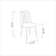 HANAH HOME Set trpezarijski sto i stolice Vina, braon/siva - 869VEL5141