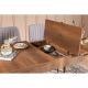 HANAH HOME Set trpezarijski sto i stolice Vina, braon/siva - 869VEL5141