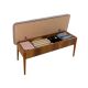 HANAH HOME Set trpezarijski sto i stolice Vina, braon/siva - 869VEL5141