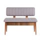HANAH HOME Set trpezarijski sto i stolice Vina, braon/siva - 869VEL5141