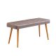 HANAH HOME Set trpezarijski sto i stolice Santiago, braon/siva - 869VEL5214