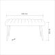 HANAH HOME Set trpezarijski sto i stolice Santiago, braon/siva - 869VEL5214