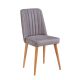 HANAH HOME Set trpezarijski sto i stolice Santiago, braon/siva - 869VEL5214