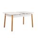 HANAH HOME Produživi trpezarijski sto Santiago, bela/braon - 869VEL5224