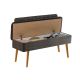 HANAH HOME Klupa Vina 1053 - 2, antracit/braon - EP2795158