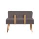 HANAH HOME Klupa Vina 1501 - 1, antracit/braon - EP2795191