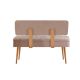HANAH HOME Klupa Vina 0900 - 1, krem/braon - EP2795173