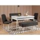 HANAH HOME Set trpezarijski sto i stolice Vina 1053, antracit/bela - 869VEL5341