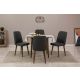 HANAH HOME Set trpezarijski sto i stolice Vina 1053, antracit/braon - 869VEL8711