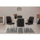 HANAH HOME Set trpezarijski sto i stolice Vina 1053, bela/antracit - 869VEL8721
