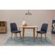 HANAH HOME Set trpezarijski sto i 2 stolice Vina 1048, krem/plava - 869VEL8738