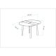 HANAH HOME Trpezarijski sto Oliver, braon/crna - 869VEL8749
