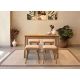 HANAH HOME Set trpezarijski sto i stolice Vina Mini 05 0900, svetlobraon/bež - 869VEL8829