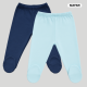 Mafimi Pamučne Pantalonice sa stopicom set od 2 - teget, aqva - P-1237