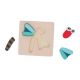 MARIONETTE WOODEN TOYS Drvena puzzle slagalica sa životinjama 14 × 14 cm - EP3150996