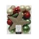DECORIS Novogodišnje kugle sa zvezdom Green mix, set 1/33 - 8720194932612