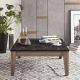HANAH HOME Klub sto Lorenz, crna/braon - 875ZNA2812
