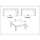 HANAH HOME Klub sto Lorenz, crna/braon - 875ZNA2812