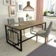HANAH HOME Trpezarijski sto Alin, crna/braon - 875ZNA2903
