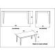 HANAH HOME Trpezarijski sto Lorenz, braon - 875ZNA2905