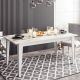 HANAH HOME Trpezarijski sto Polka, bela - 875ZNA2906