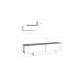 HANAH HOME TV komoda Matera, braon/bela - 875ZNA3002
