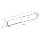 HANAH HOME TV komoda Nehi, bela - 875ZNA3015