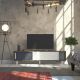 HANAH HOME TV komoda Rob, bela/krem/antracit - 875ZNA3017