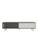 HANAH HOME TV komoda Rob, bela/krem/antracit - 875ZNA3017
