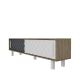 HANAH HOME TV komoda Rob, bela/krem/antracit - 875ZNA3017