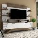 HANAH HOME TV komoda Deparo, bela/braon - 875ZNA3028