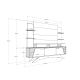 HANAH HOME TV komoda Deparo, bela/braon - 875ZNA3028