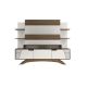 HANAH HOME TV komoda Deparo, bela/braon - 875ZNA3028