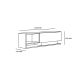 HANAH HOME TV komoda Damla, bela - 875ZNA3043