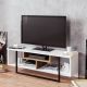 HANAH HOME TV komoda Asal, bela/braon - 875ZNA3046