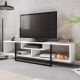 HANAH HOME TV komoda Asal 150, bela/crna - 875ZNA3049